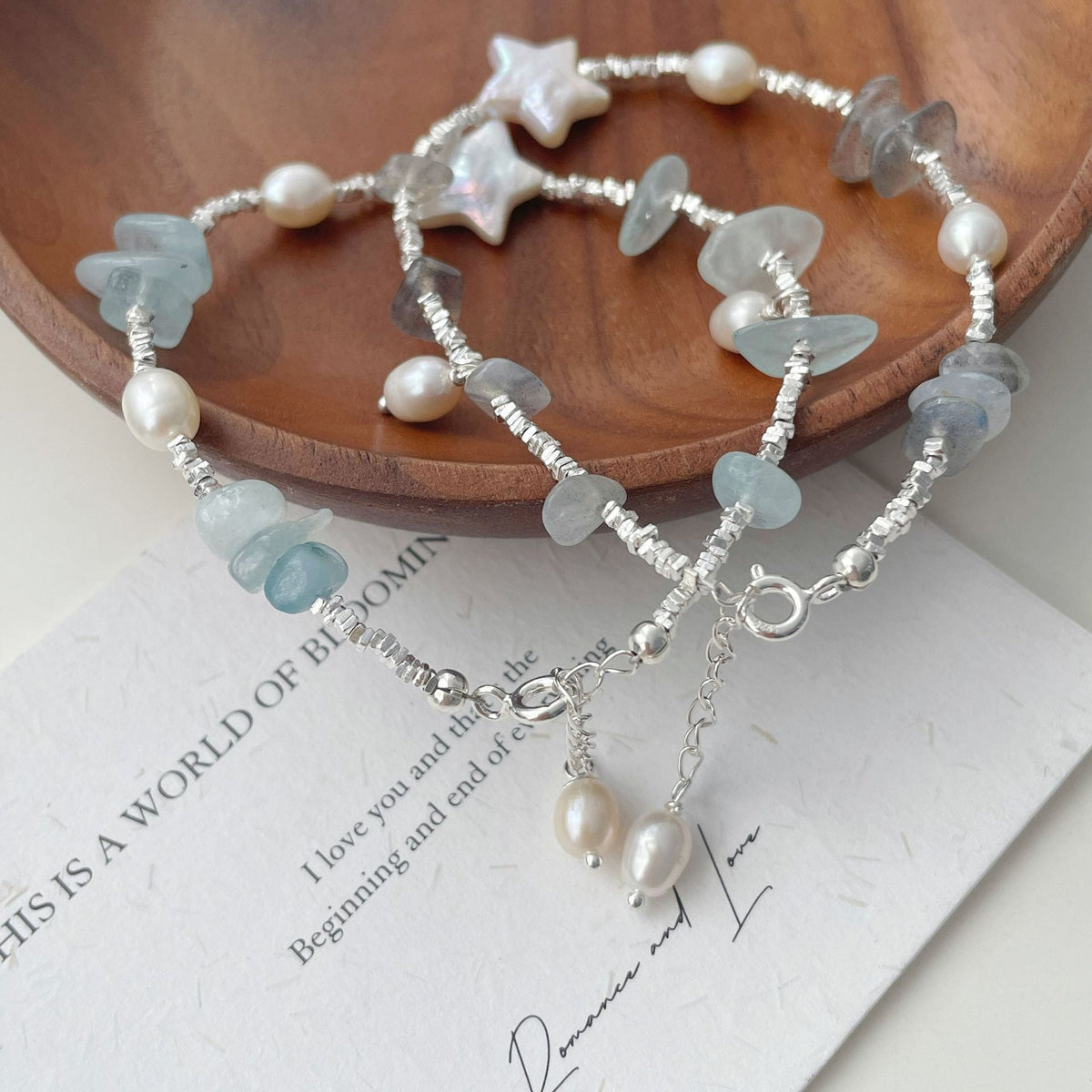 925 sterling silver pearl bracelet