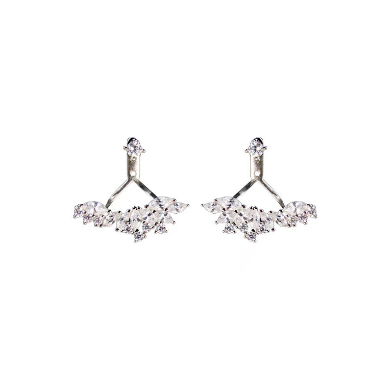925 sterling silver earrings - silvery
