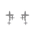 925 sterling silver star earrings - silvery