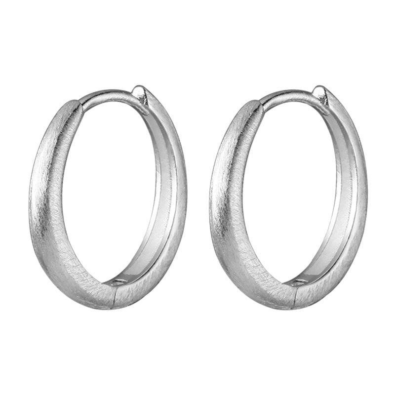 925 sterling silver earrings - silvery