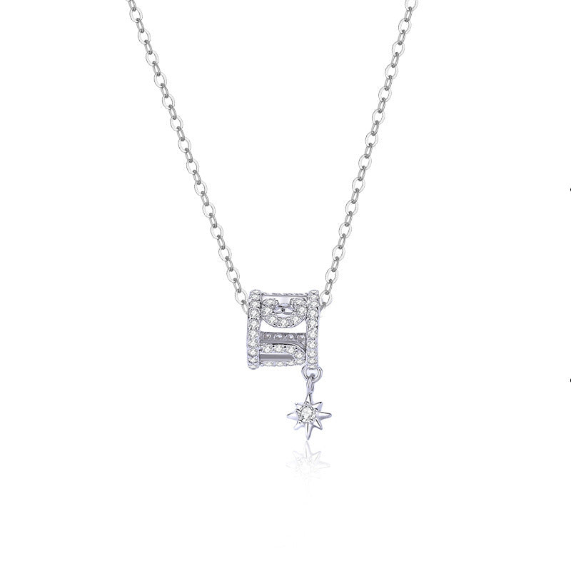 925 sterling silver pendant necklace - silvery