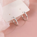 S925 sterling silver hoop earrings
