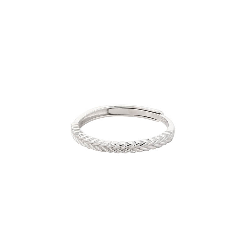925 sterling silver ring - silvery