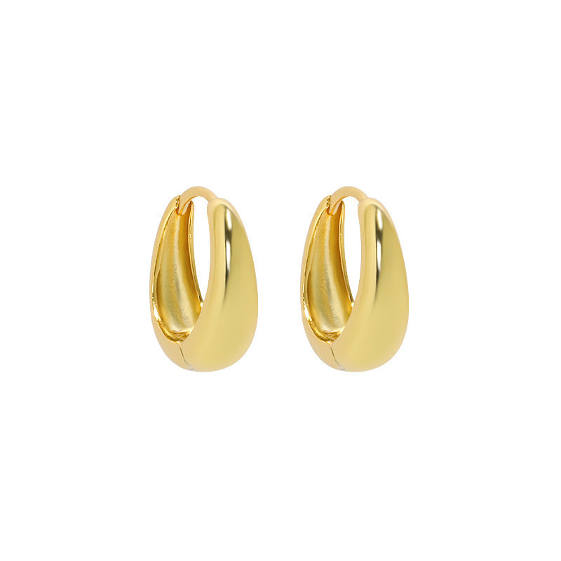Chunky Teardrop Huggie Earrings – image 10
