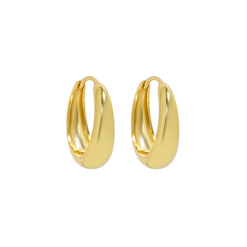 Chunky Teardrop Huggie Earrings – image 11