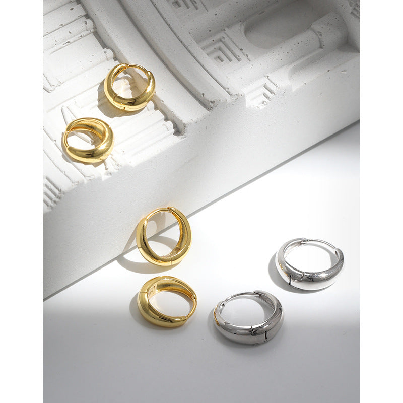Chunky Teardrop Huggie Earrings – earring hoops in bulk