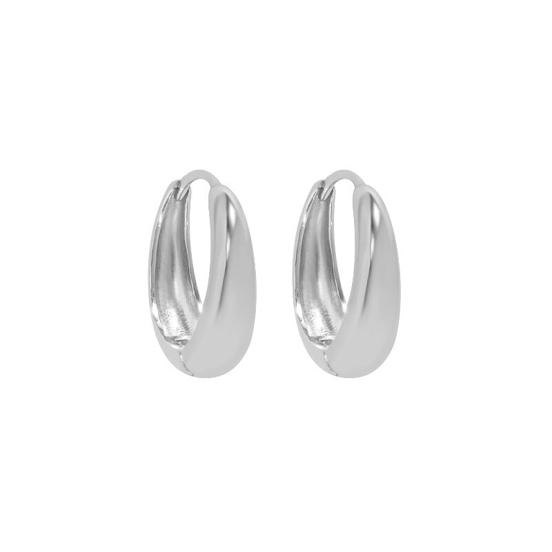 Chunky Teardrop Huggie Earrings – image 8