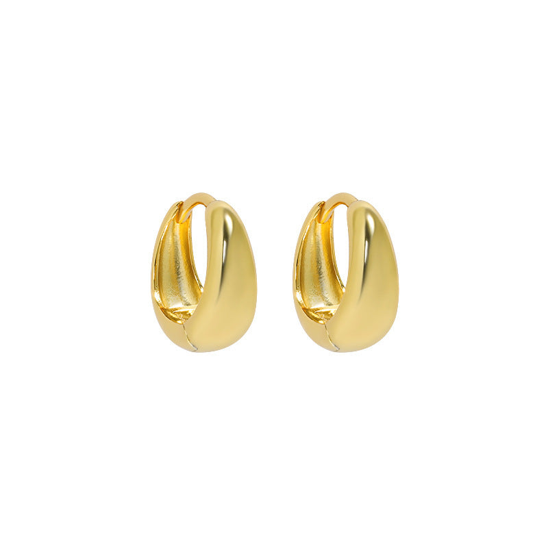Chunky Teardrop Huggie Earrings – image 9