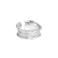 Sculptural Folded Wide Band Ring – image 6