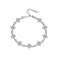 S925 Sterling Silver Moissanite Four-Leaf Clover Bracelet