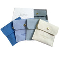 Microfiber Flip-Top Snap-Button Pouch – Optional Logo-Printed Insert Card Available