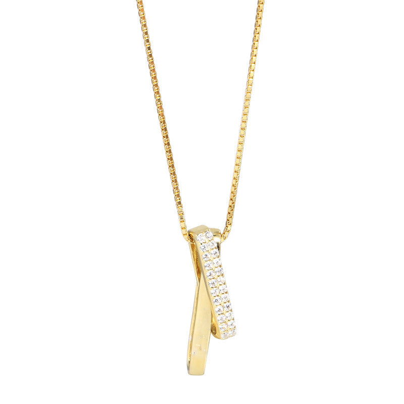 925 sterling silver zircon necklace