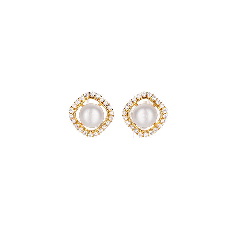925 sterling silver freshwater pearl earrings