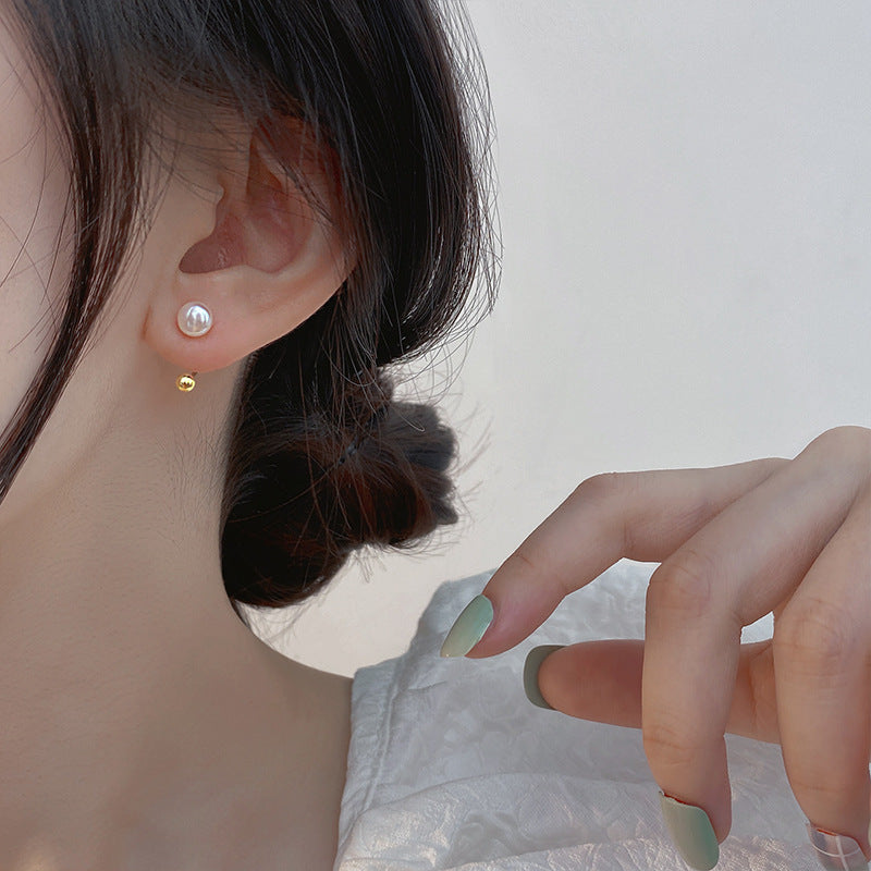 925 sterling silver freshwater pearl earrings