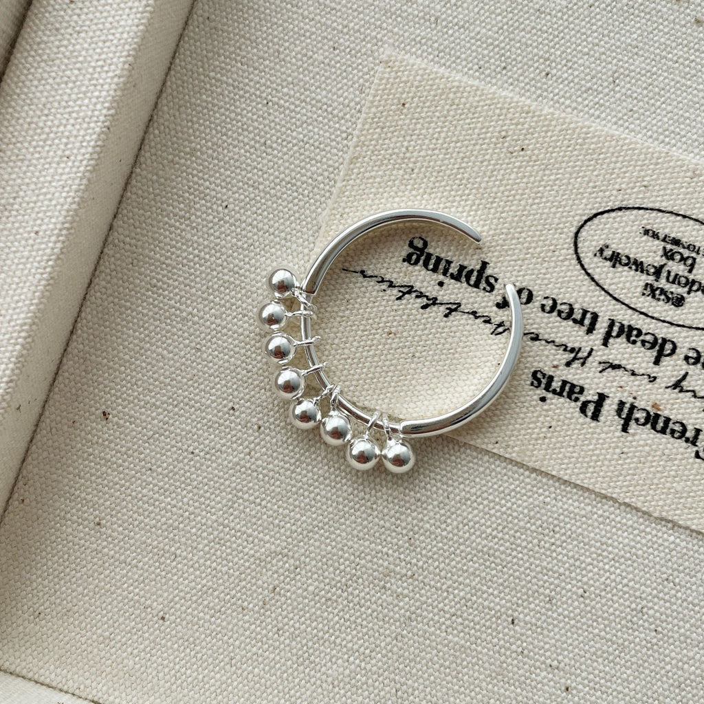 925 sterling silver ring - silvery