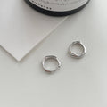 925 sterling silver circle earrings