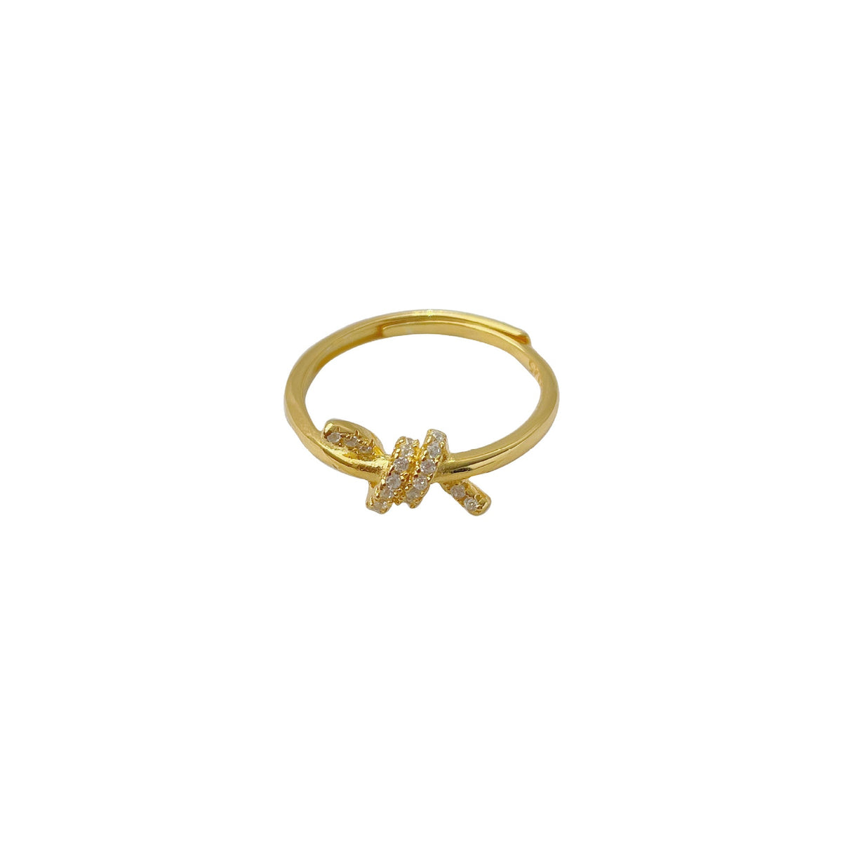 925 sterling silver knot shaped ring