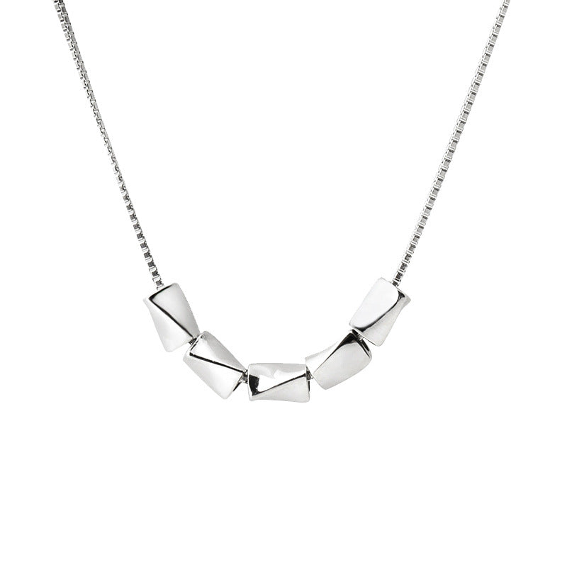 925 sterling silver necklace - silvery