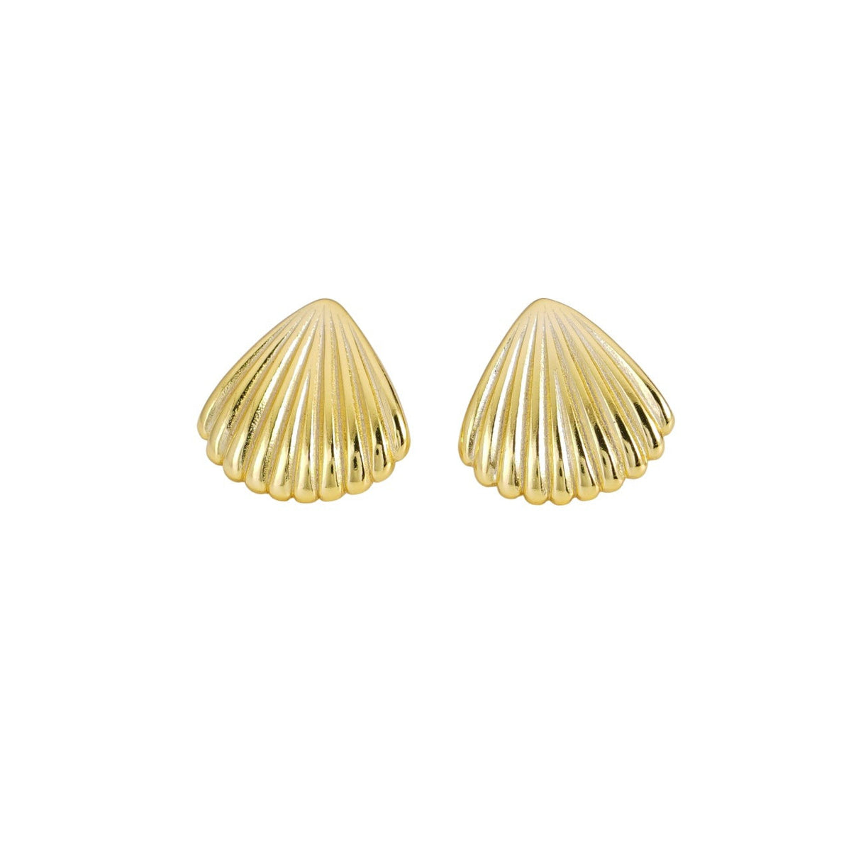 925 sterling silver shell shaped earrings