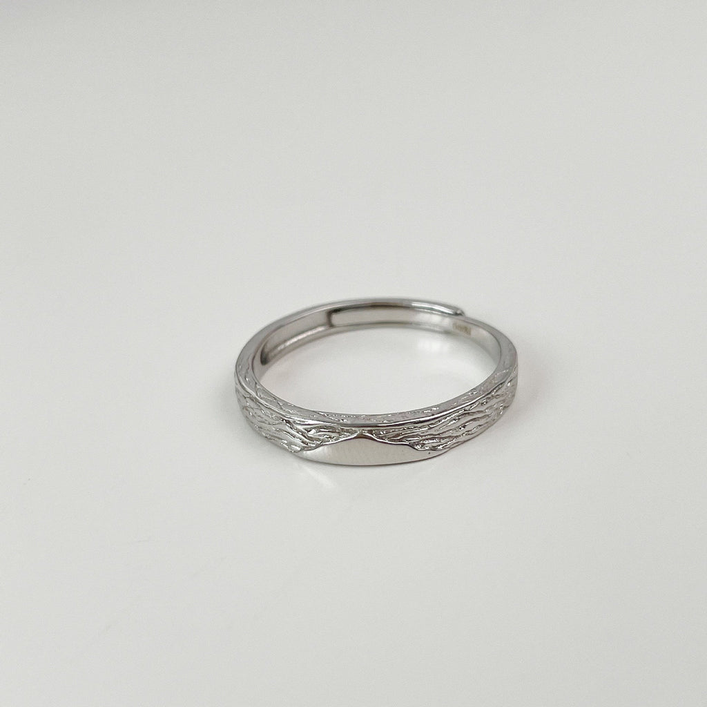 999 Silver Couple's Ring - Silvery