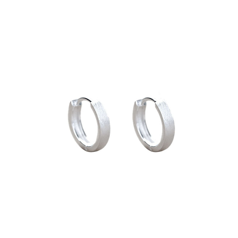 999 Silver Circle Earrings