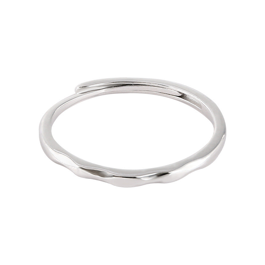 925 sterling silver fine ring - silver