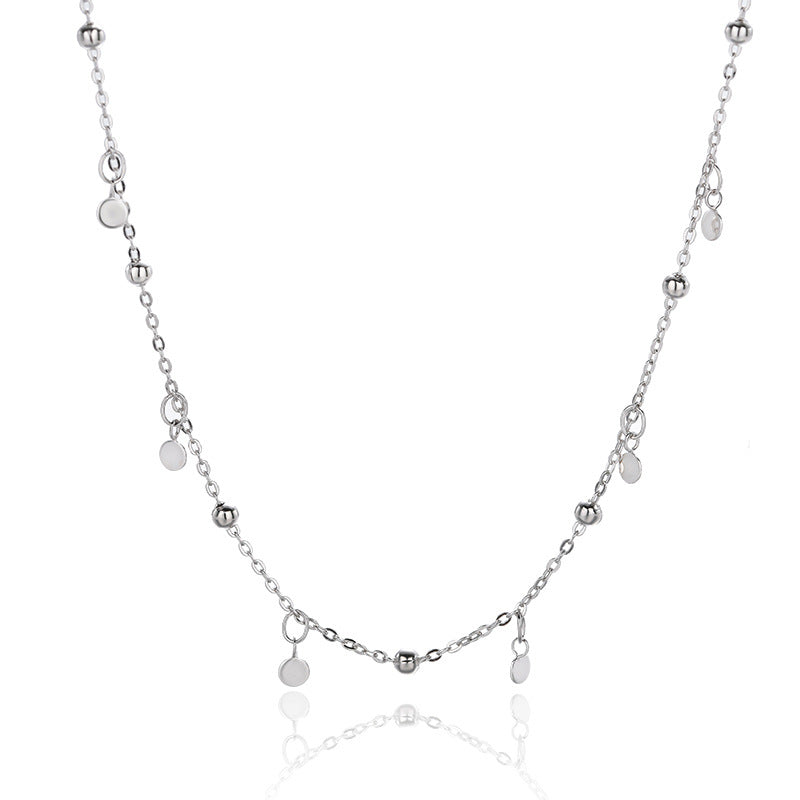 925 sterling silver plain chain necklace