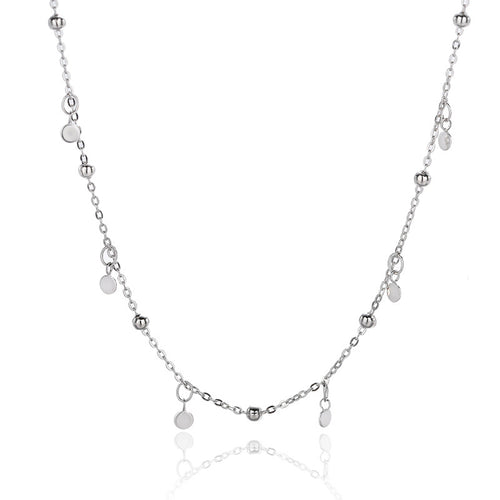 925 sterling silver plain chain necklace