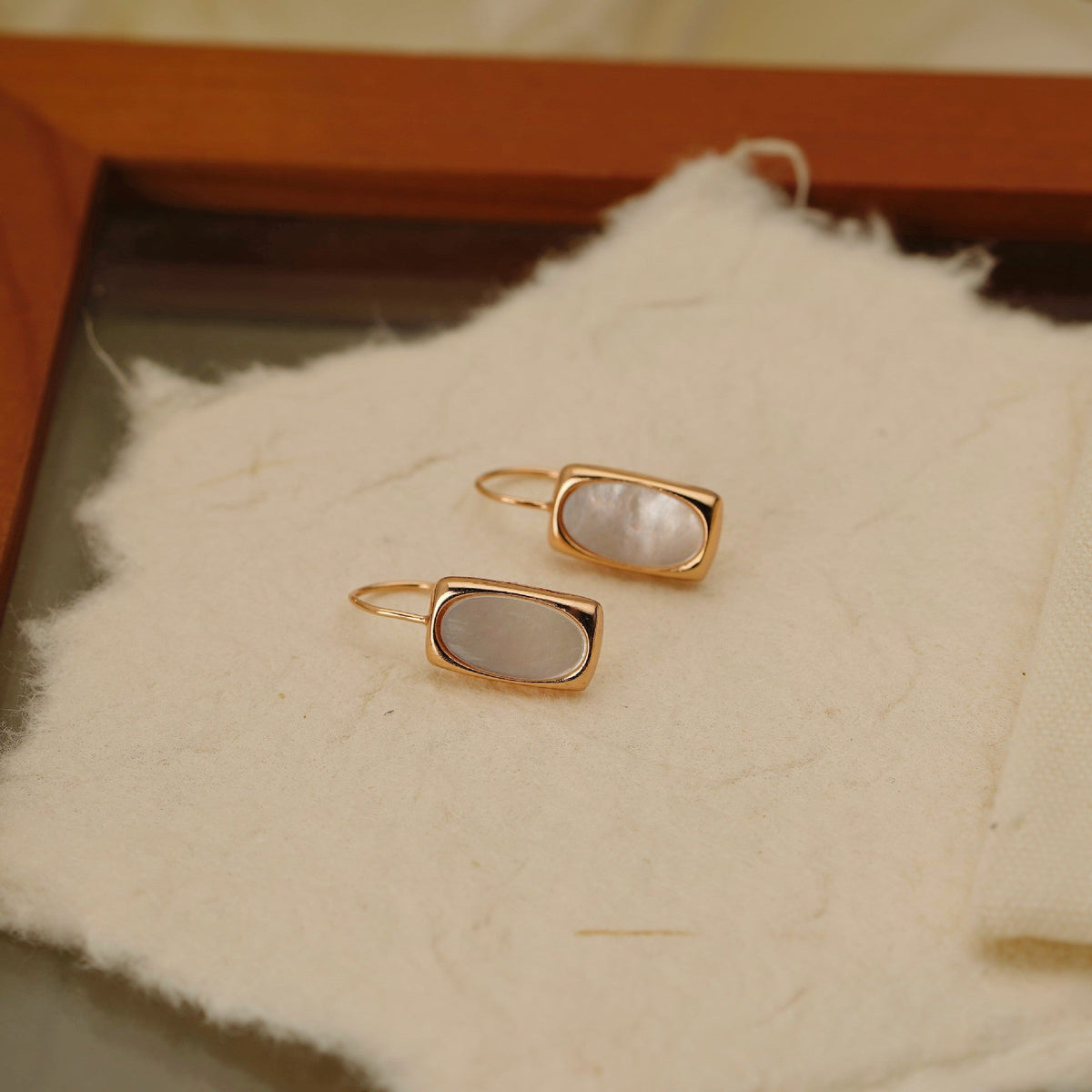 925 sterling silver shell earrings