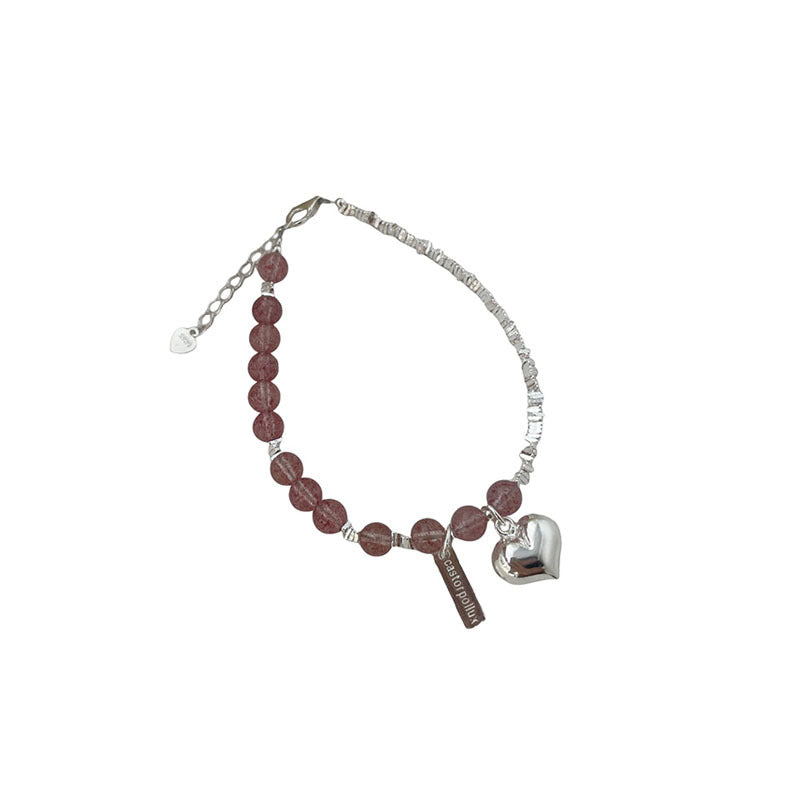 925 sterling silver crystal bracelet - silvery