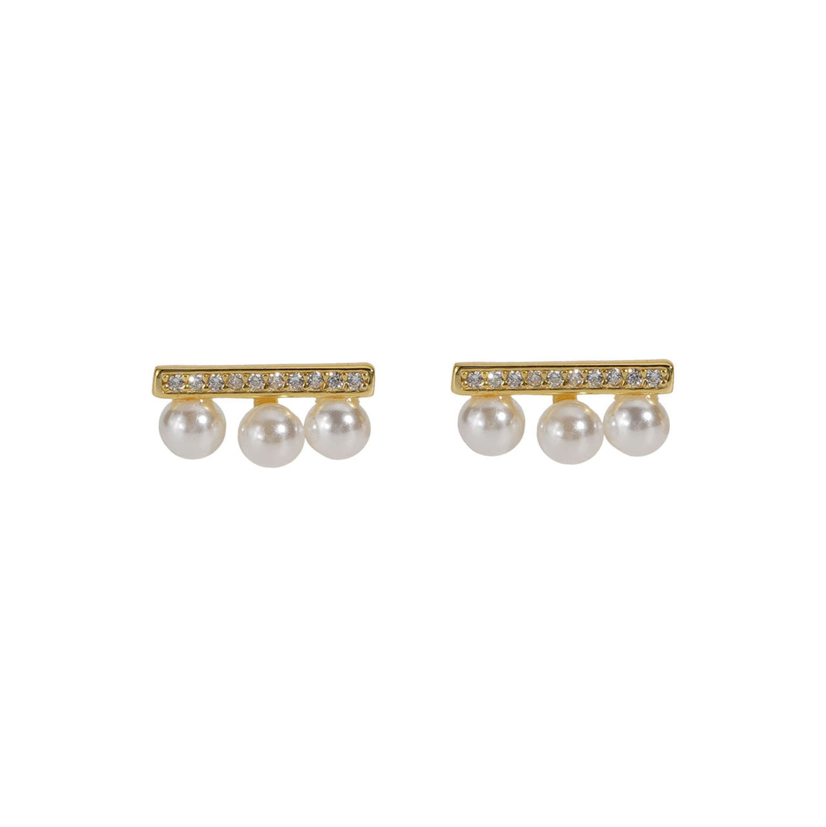 925 sterling silver pearl earrings