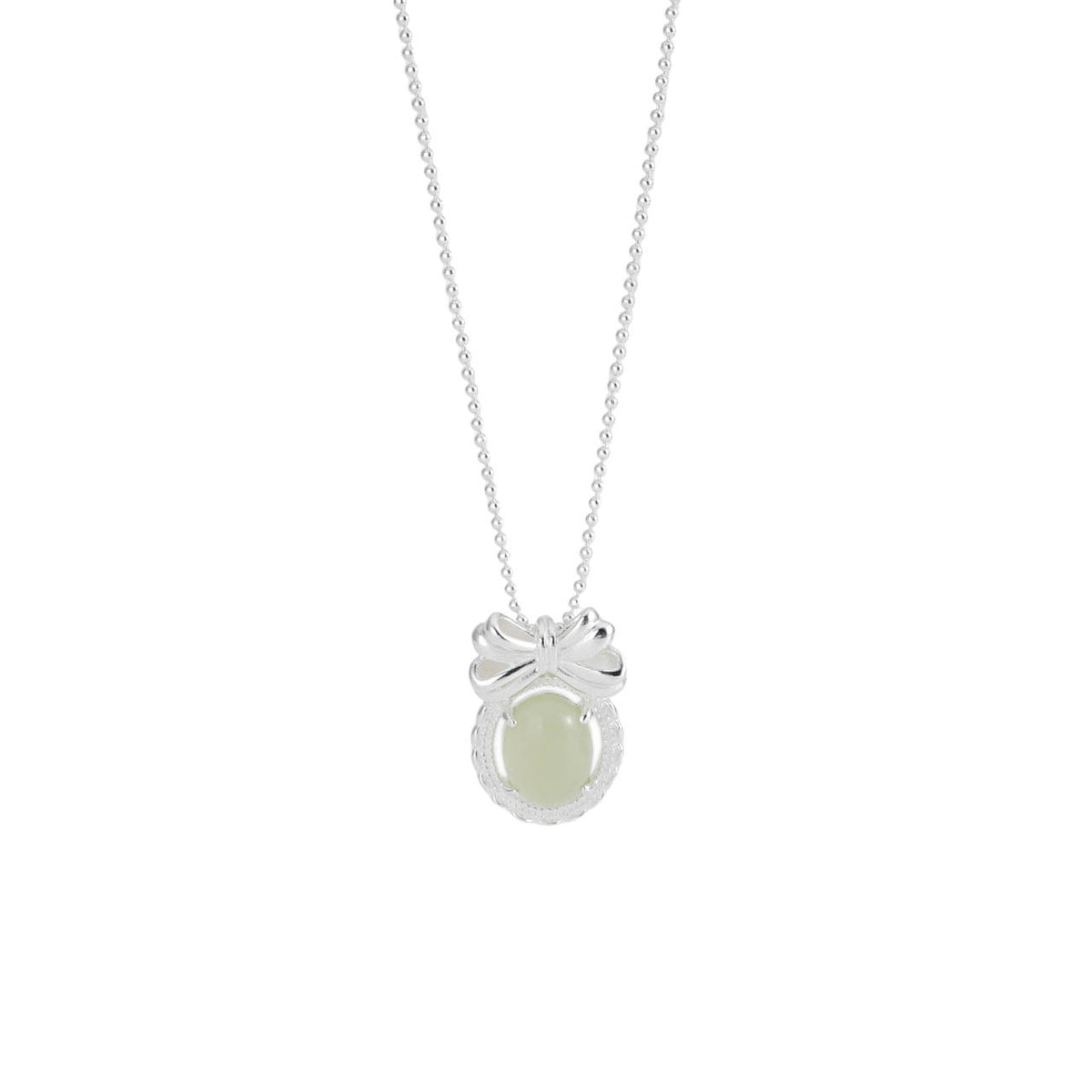 925 sterling silver pendant necklace - silvery