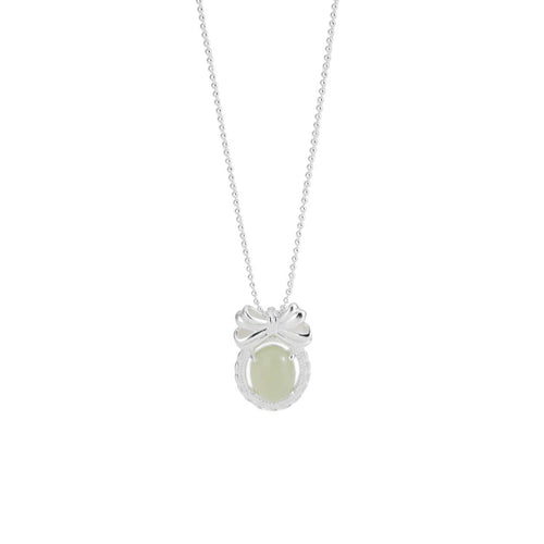 925 sterling silver pendant necklace - silvery