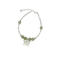 990 silver butterfly pendant bracelet - silvery
