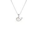 925 sterling silver whale pendant necklace