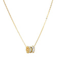 925 sterling silver pendant necklace - golden