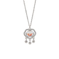 925 sterling silver moonstone necklace - silvery