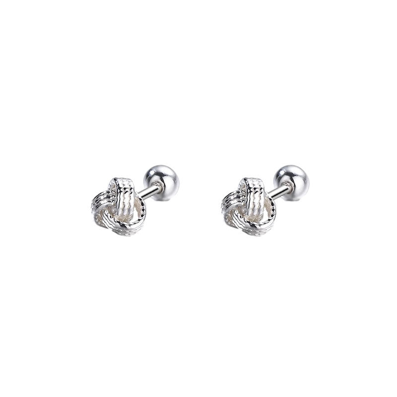 S925 sterling silver earrings - silvery