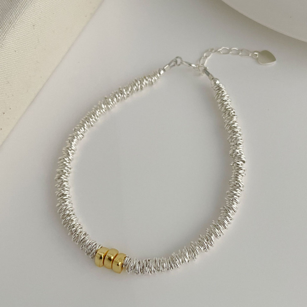 925 sterling silver bracelet -  silvery