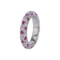 925 sterling silver ring set with sparkling zirconium