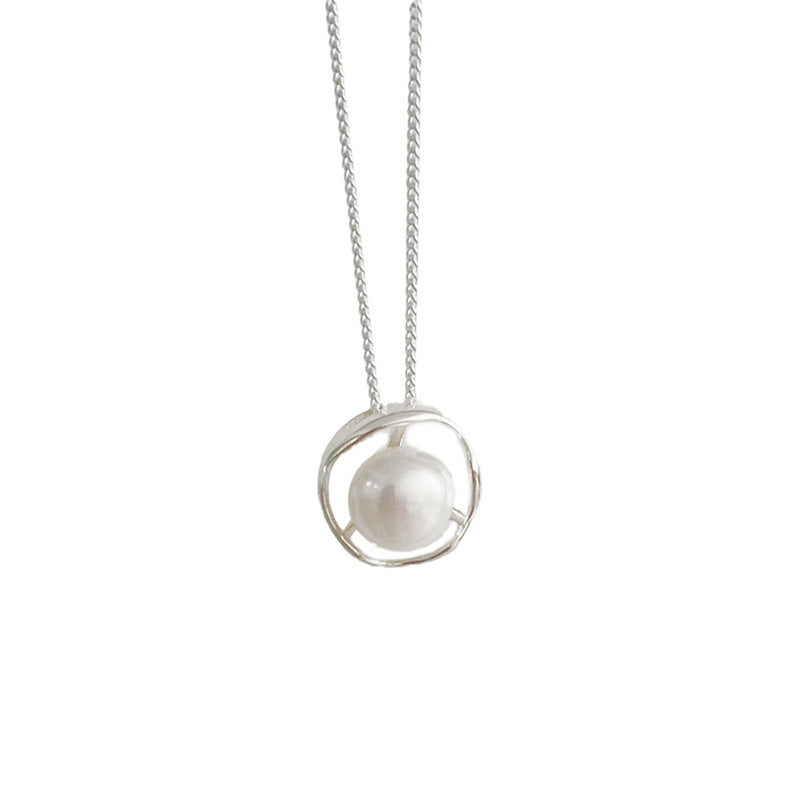925 sterling silver freshwater pearl pendant necklace