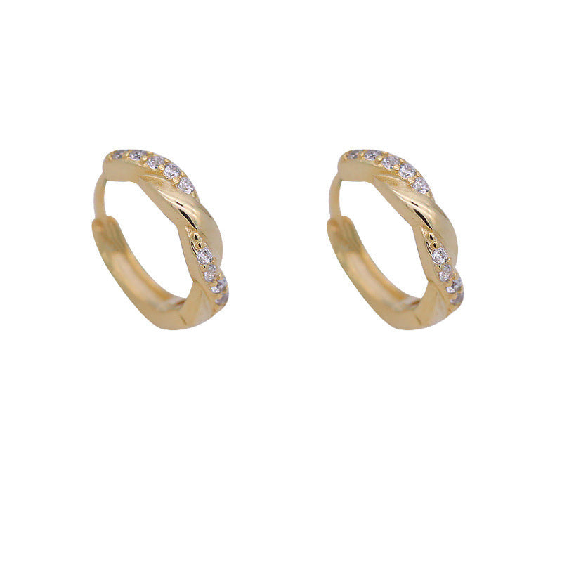 925 sterling silver circle earrings