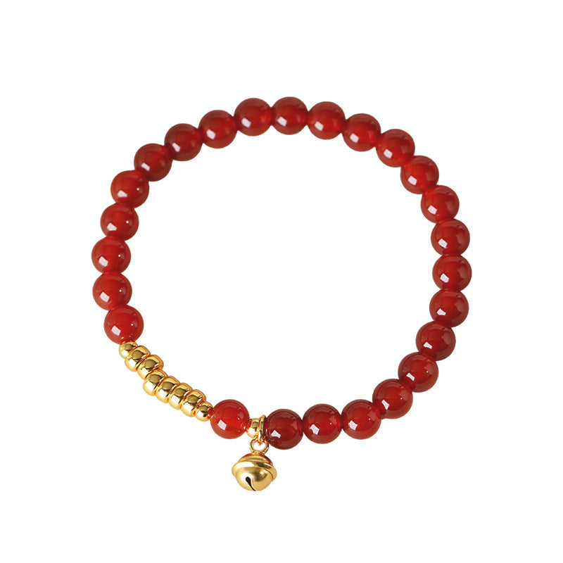 925 sterling silver red agate bracelet