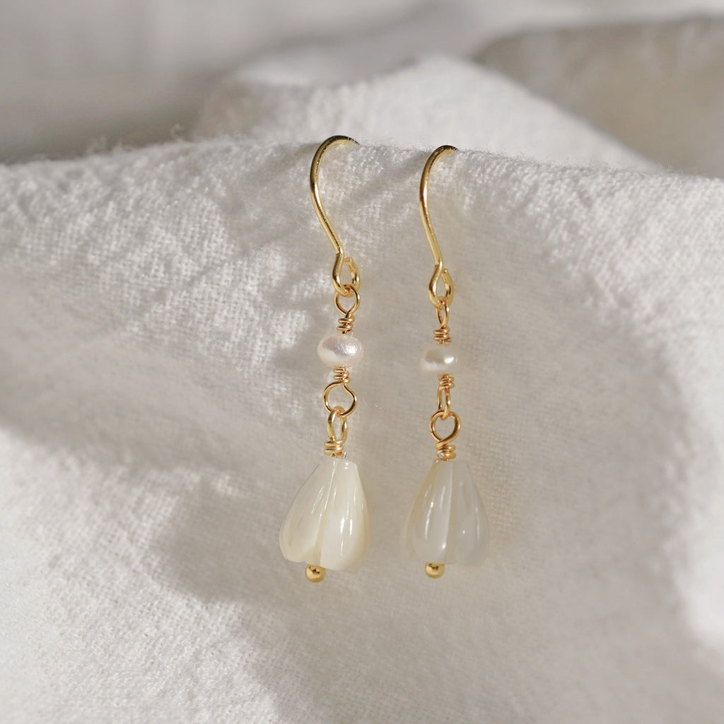 925 sterling silver earrings - golden