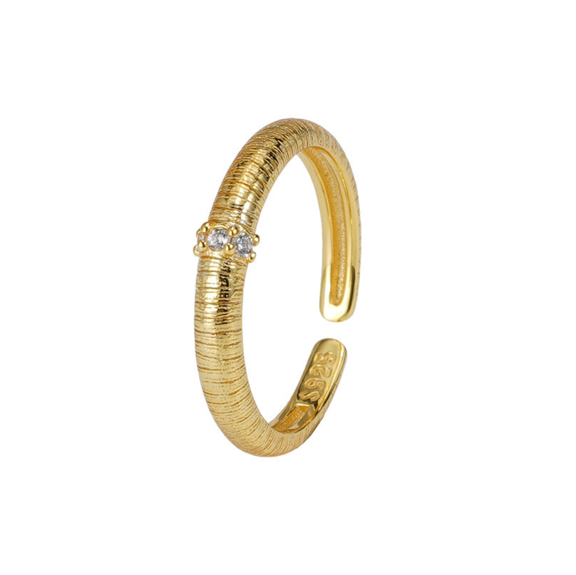 S925 sterling silver open ring