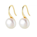 925 sterling silver vintage freshwater pearl earrings
