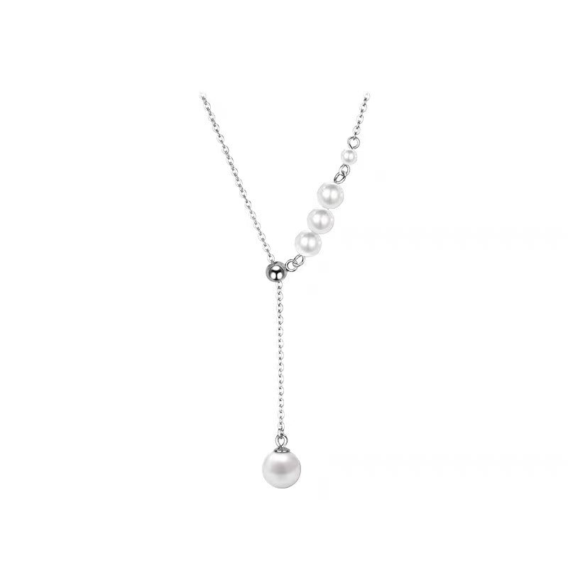 Adjustable Pearl Necklace – image 5