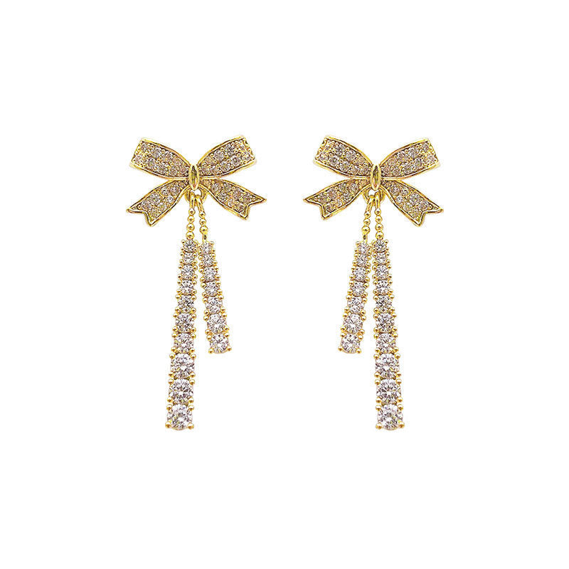925 sterling silver bow earrings