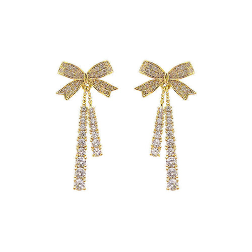 925 sterling silver bow earrings