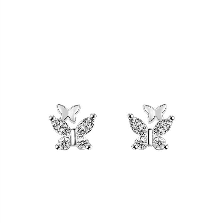 925 sterling silver  butterfly earrings